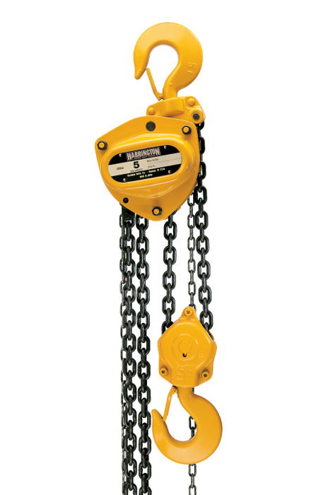 Harrington CB Hand Chain Hoist, 1/2 ton - 20 ton capacity, 10-20ft lift