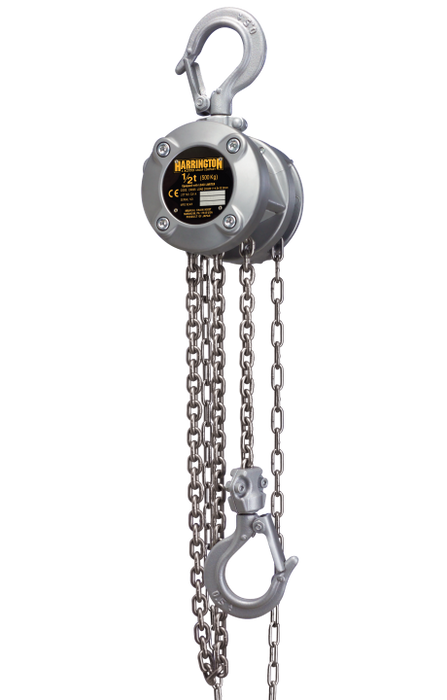 Harrington CX Mini Hand Chain Hoist 1/4 ton - 1 ton capacity, 10-20ft lift