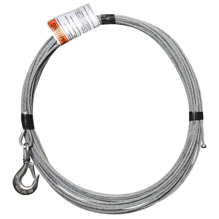 OZ Lifting 3/16" x 50 ft - Galvanized Davit Cable Assembly