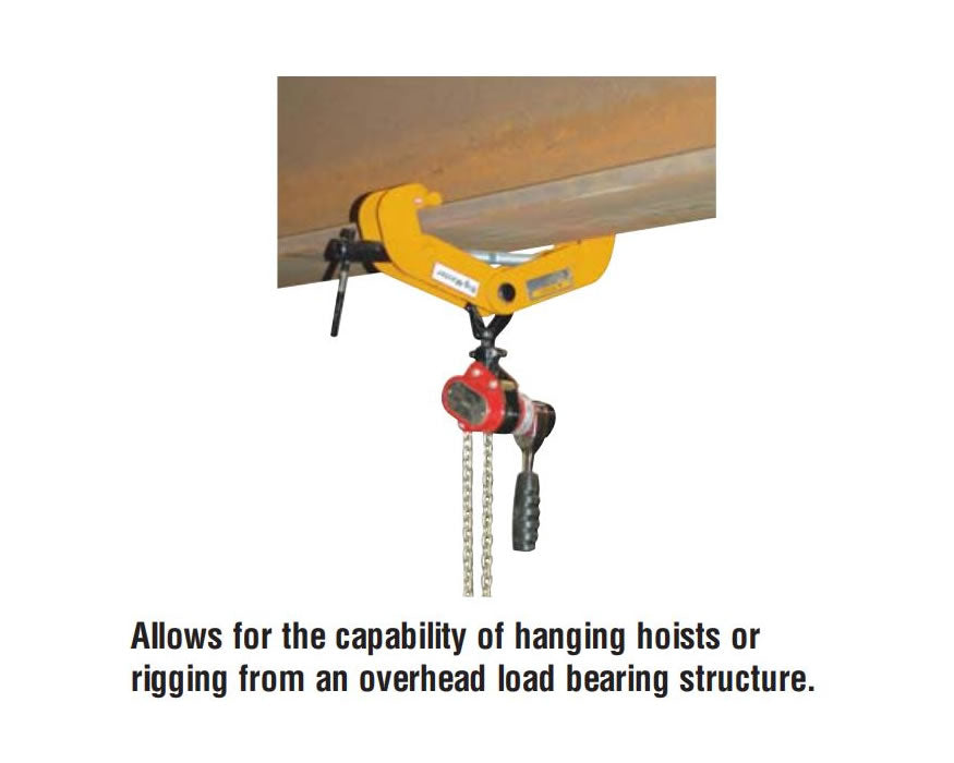 Caldwell Beam Flange Clamp, 2,200lb- 22,000lb capacity