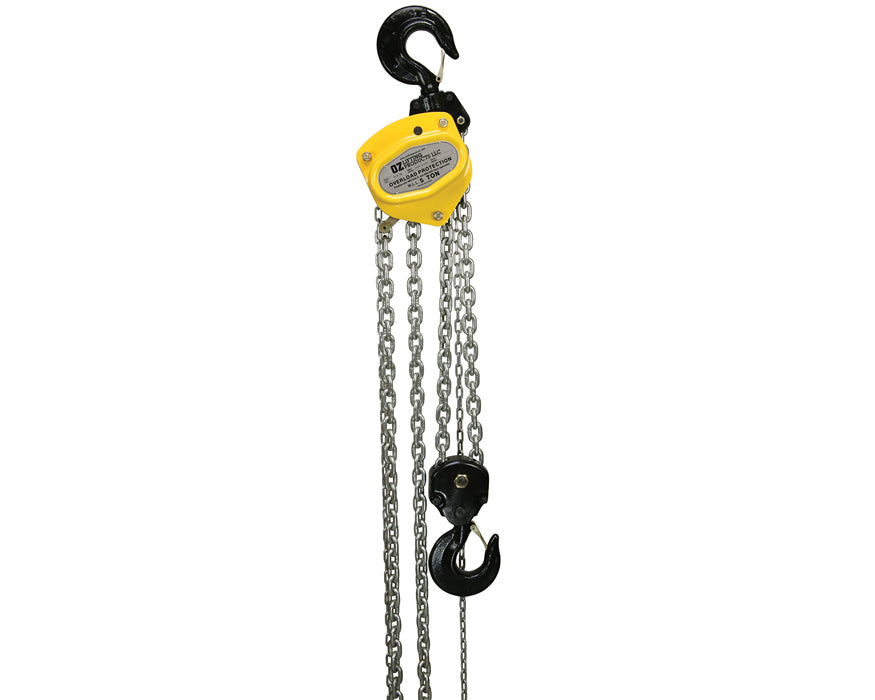 OZ Lifting Premium Chain Hoist, 1/2t- 30t capacity