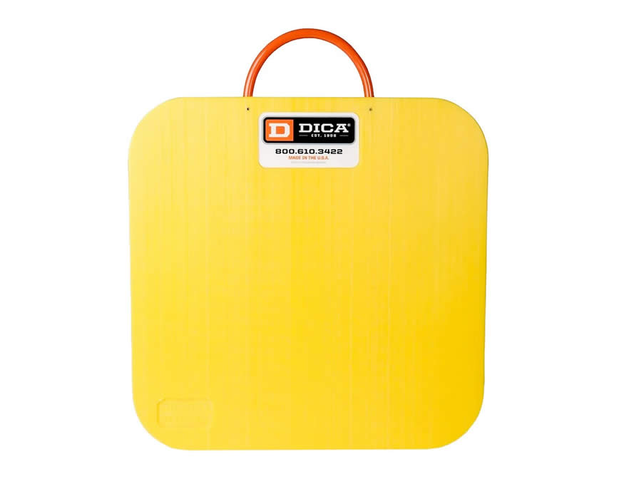 DICA D1818-Y SafetyTech Crane Outrigger Pad 18"x18"x1" 45,000lb capacity (Yellow)