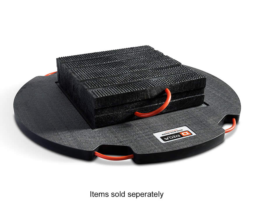 DICA PSC-DR48-2 ProStack Cribbing Base Pads with Pyramid Locking 130,000lb capacity (Black)