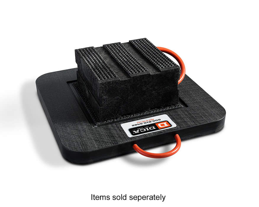 DICA PSC-1212-6 ProStack Cribbing Blocks with Pyramid Locking 55,000lb capacity (Black)