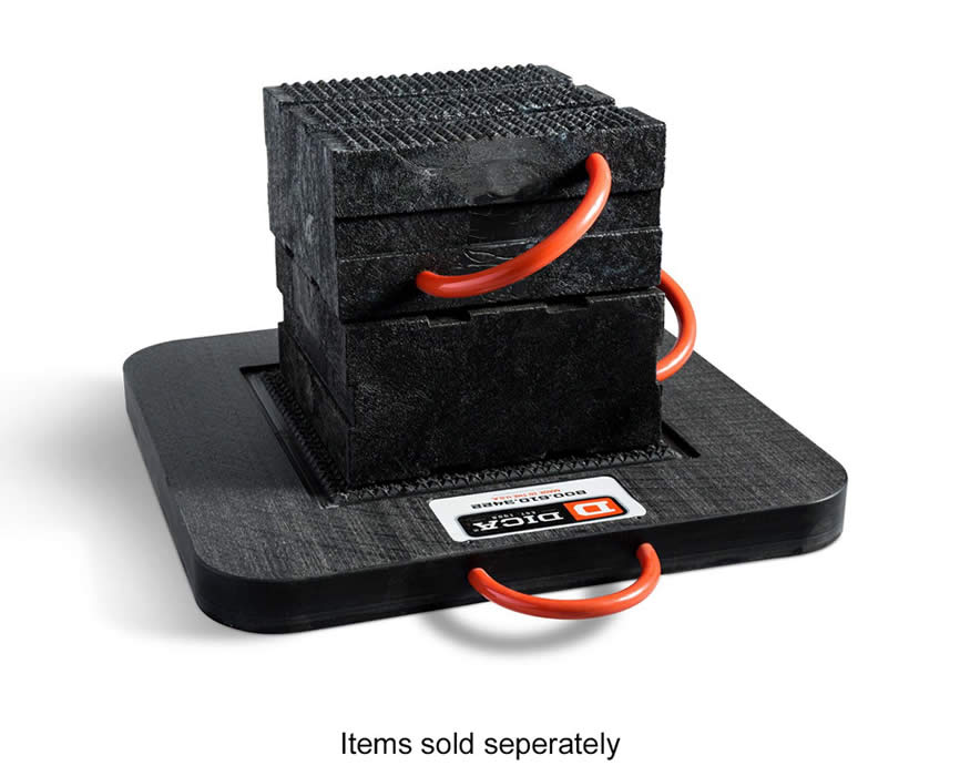 DICA PSC-1212-6 ProStack Cribbing Blocks with Pyramid Locking 55,000lb capacity (Black)