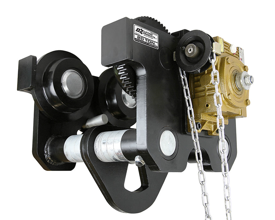 OZ Lifting Geared Beam Hoist Trolley, 1t- 30t capacity