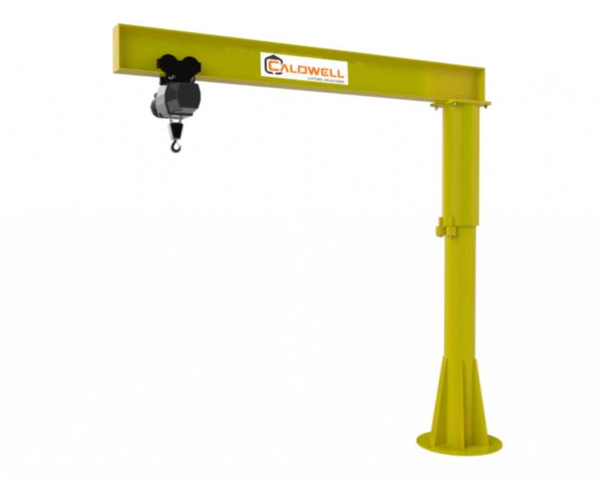 Caldwell Foundationless Jib Crane, Height 8ft / 1,000lb Capacity