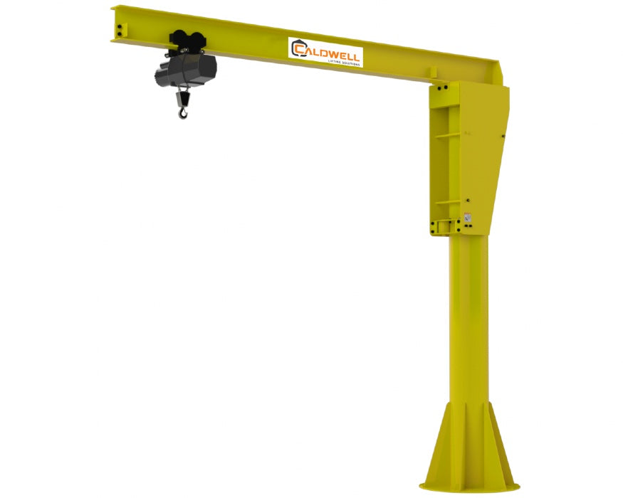 Caldwell Foundationless Jib Crane, Height 10ft / 1,000lb Capacity