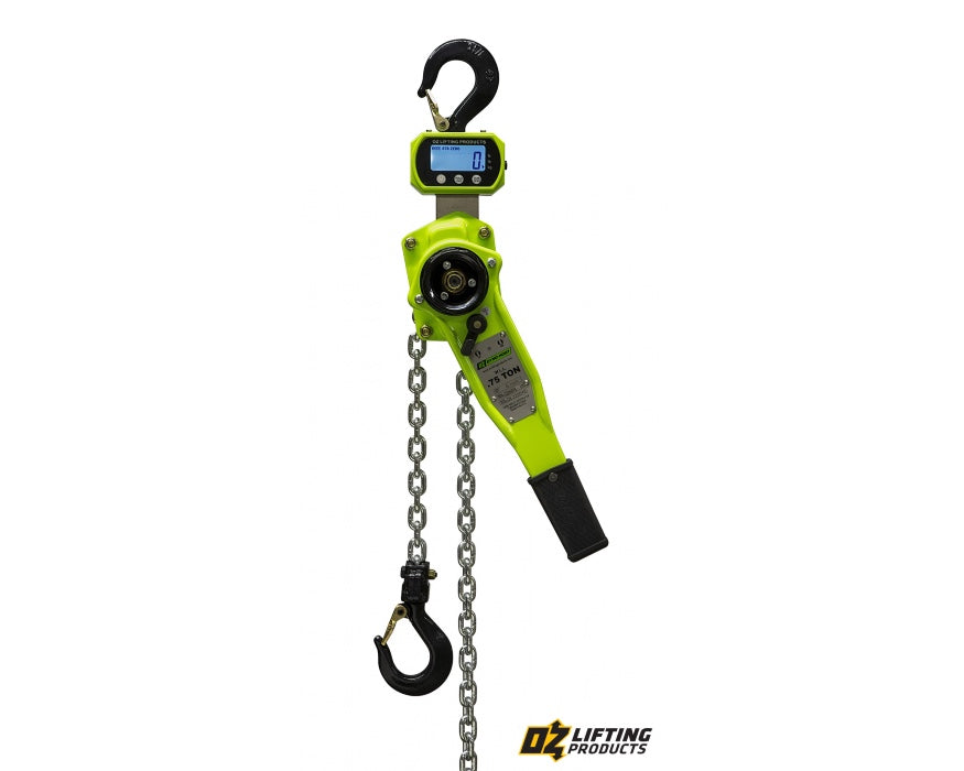 Dyno-Hoist  |  Lever Hoist with integral dynamometer load cell and display