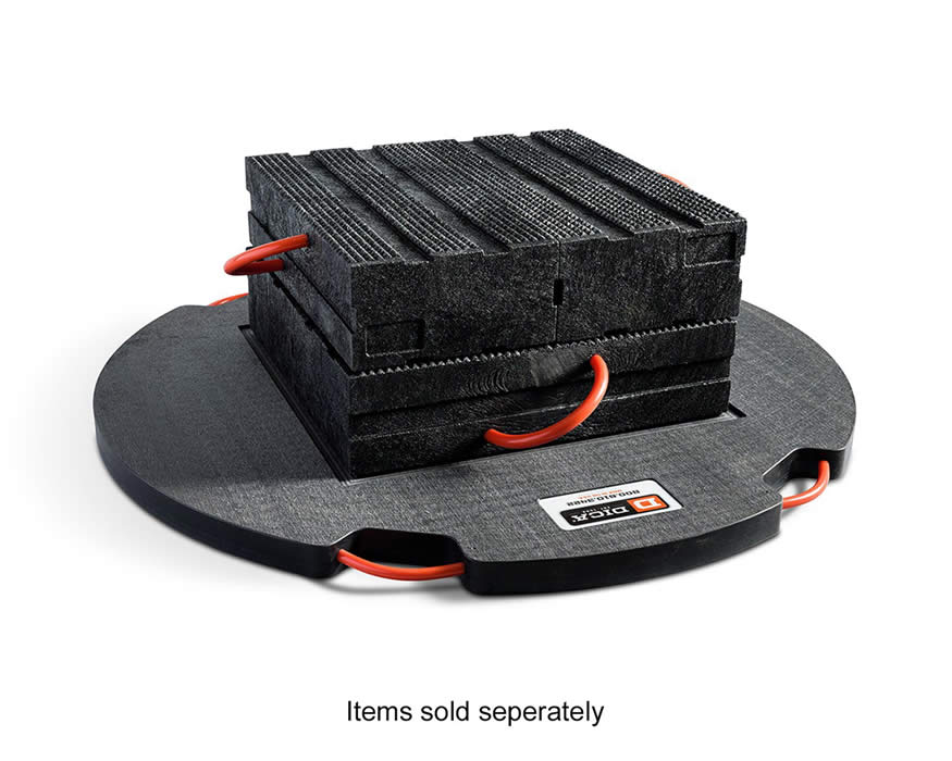 DICA PSC-2412-6 ProStack Cribbing Blocks with Pyramid Locking 110,000lb capacity (Black)