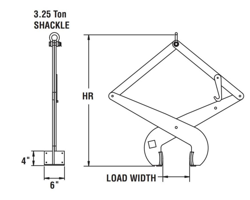 Caldwell Slab Tongs, 1,000lb- 1,500lb capacity