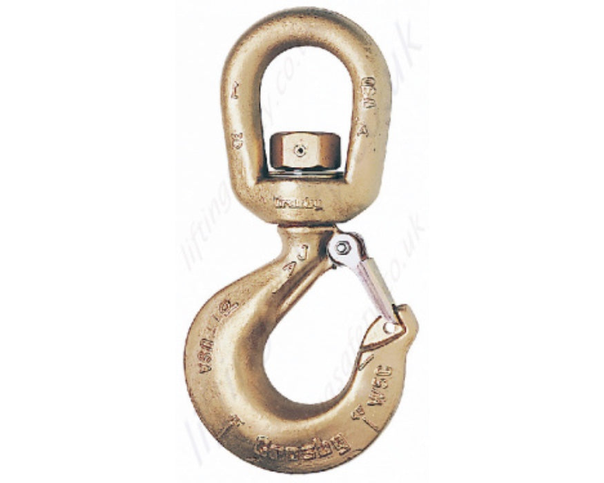 Crosby S-322AN Alloy Steel Swivel Hook, 1t- 30t capacity